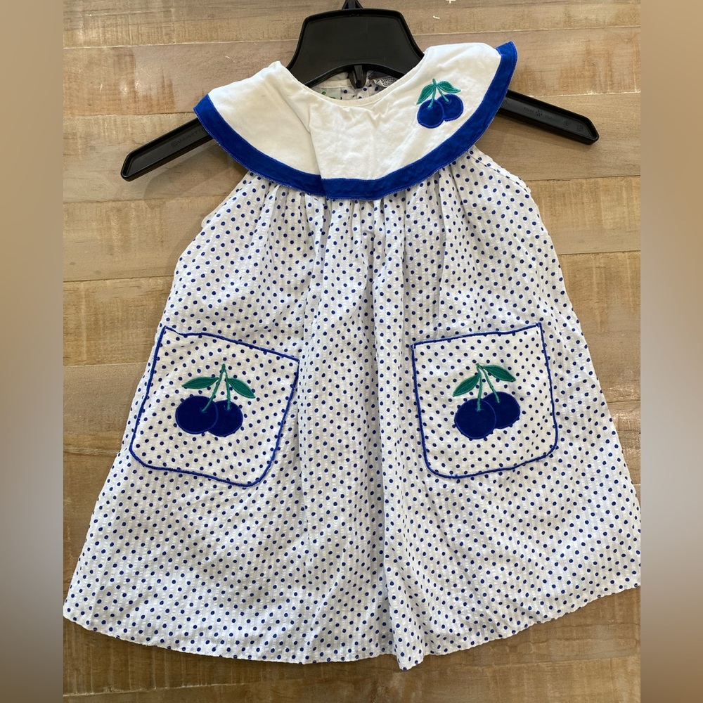 Radishes & Roses vintage boutique toddler girl polka dot cherry dress